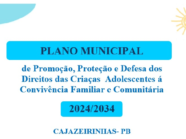 CONSULTA PÚBLICA - Plano de Promoção, Proteção e Defesa do Direito das Crianças e Adolescentes á Convivência